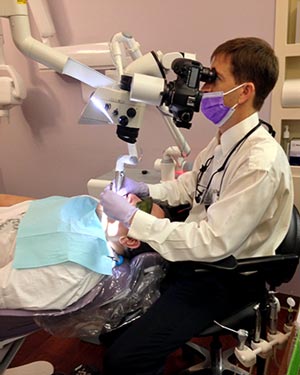 Uptown & South Charlotte, SouthPark, Ballantyne microscope dentist Dr. Payet performs microscope-enhanced dentistry