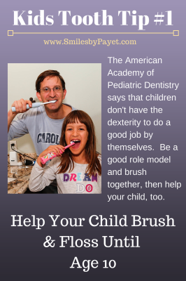 Dr. Charles Payet gives tips on taking care of your children's teeth