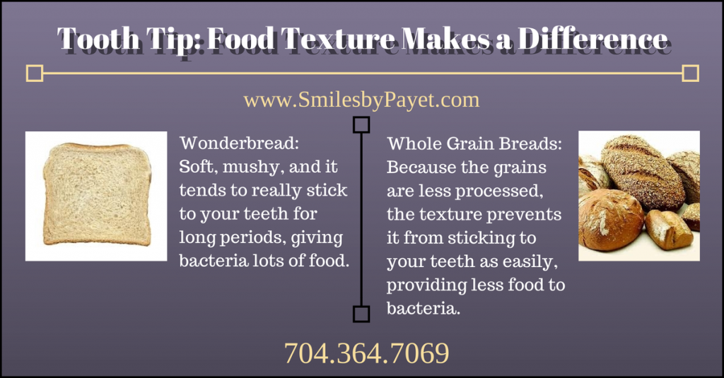 Highly textured foods are healthy for teeth